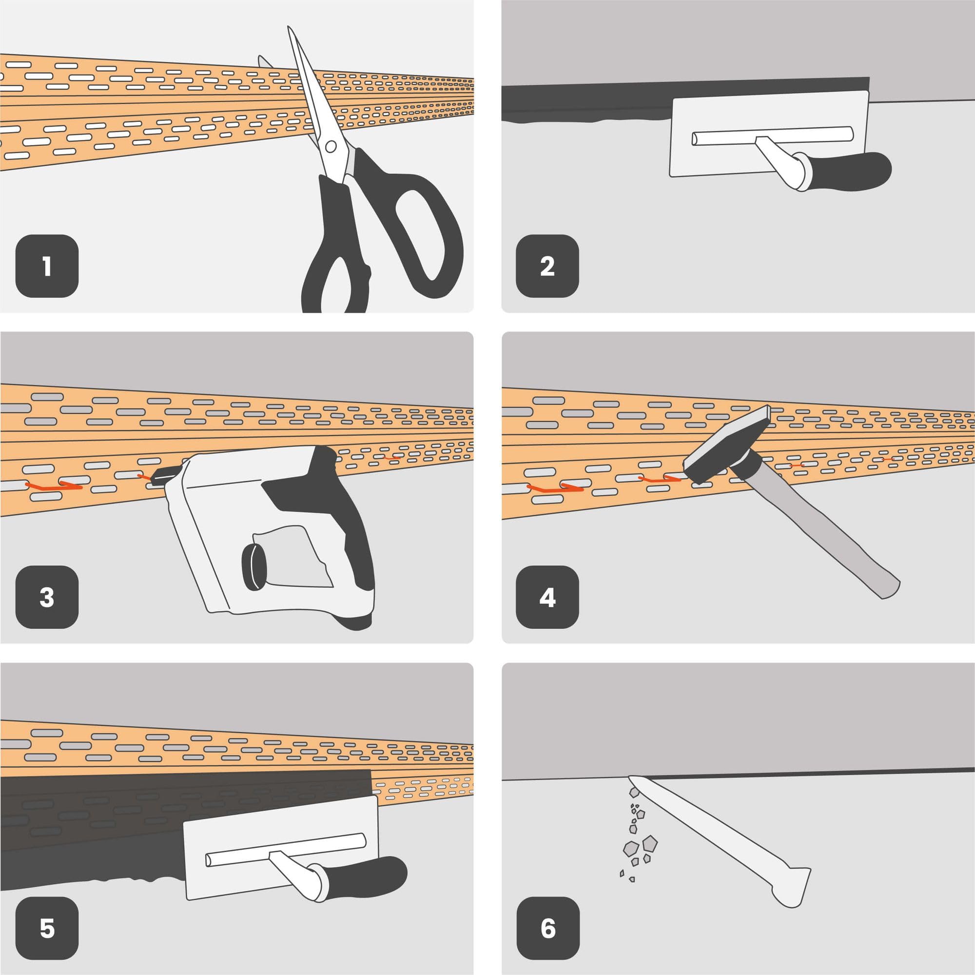 PROTEKTOR Bewegungsfugenprofil Magic Corner 25m Rolle Weiß - Dehnfugenprofil Trockenbau - Fugenband für Wand Decke Dachschräge