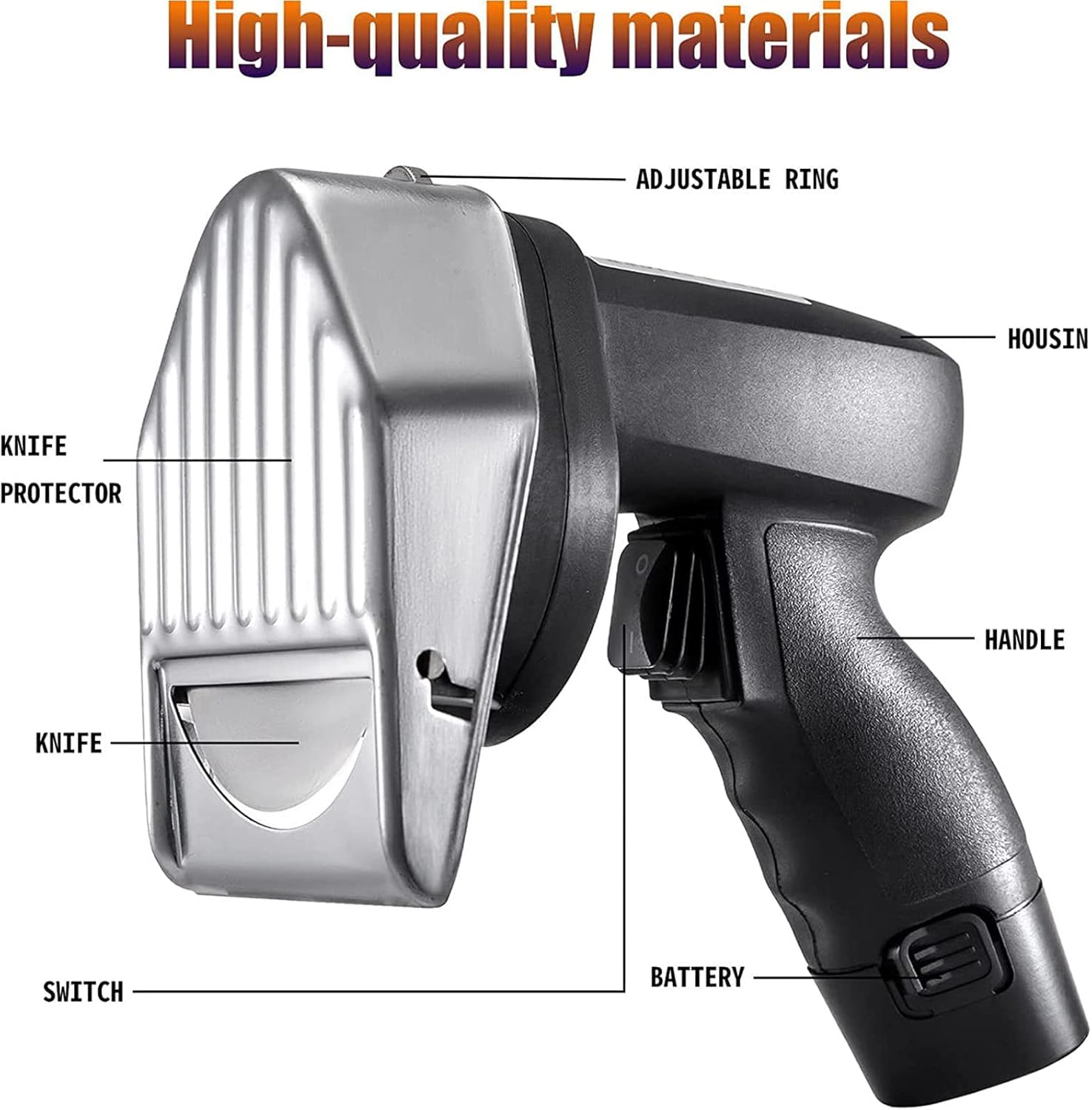 Commercial Electric Shawarma Doner Kebab Knife Cordless Kebab Slicer Meat Cutter with 2 Blades Gyro Knife Adjustable 0.5 Thickness Barbecue Knife for Cutting Turkish Kebab Lamb