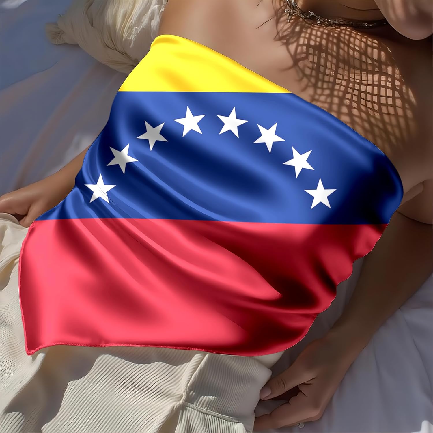 Fashion Head Scarf for Women Silk Scarf Large Square Sleeping Wrap Satin Neck Bandana for Gift 27.5 x 27.5 inches - Image 6