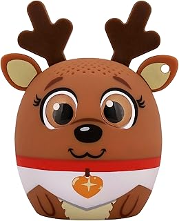 My Audio Pet Mini Bluetooth Animal Wireless Speaker - True Wireless Stereo – Pair with Another TWS Pet for Powerful Rich Room-Filling Sound - Elf on a Shelf (Reindeer)