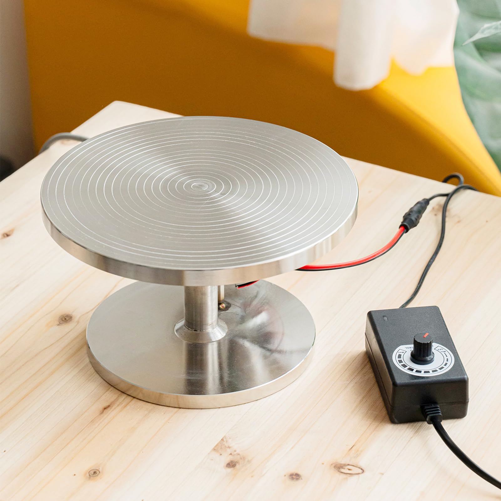 Rueda de cerámica eléctrica de 20 cm para modelar arcilla en escuelas y talleres de arte
