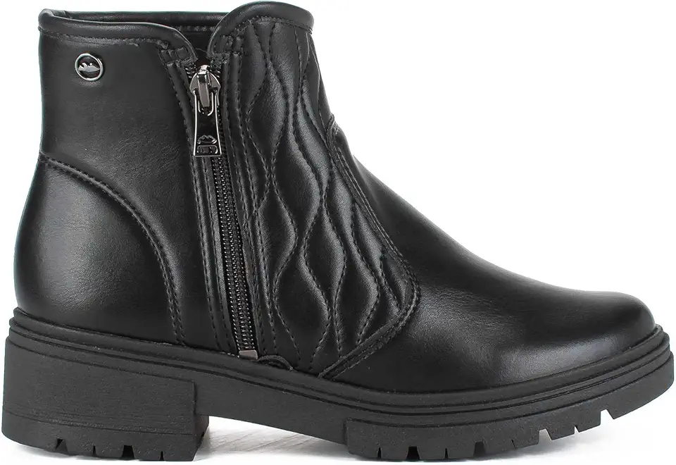Bota Coturno Feminina Dakota Original Cano Curto Zíper Tratorada Conforto Inverno
