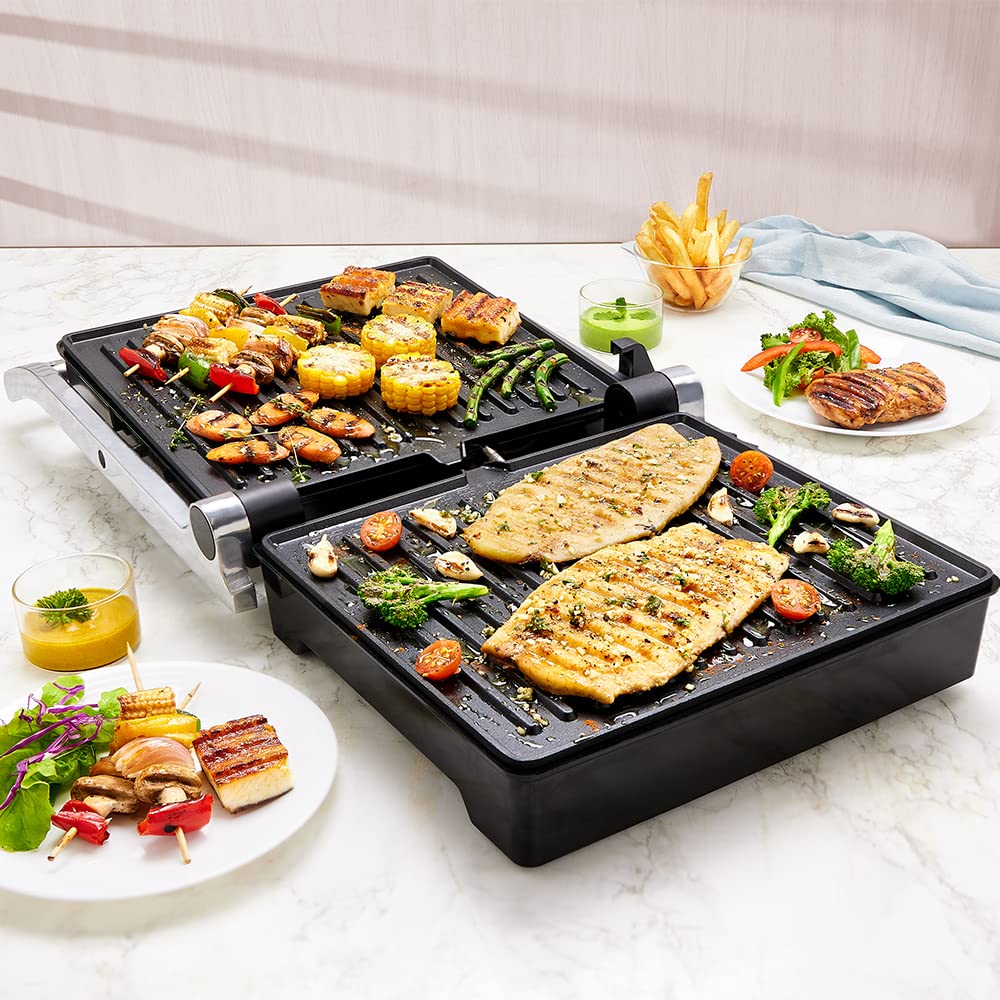 Buy Borosil Mega Jumbo 180 Grill Sandwich Maker, Nontoxic nonstick coating, Make 6 Sandwiches