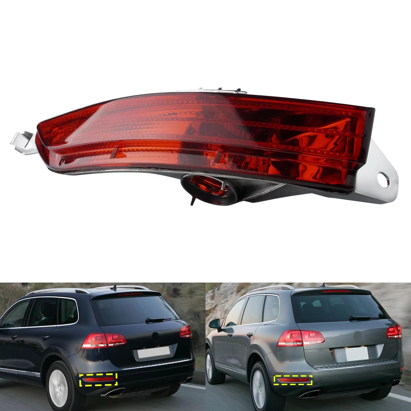 Compatibile Con Per Touareg 7P 2011 2012 2013 2014 Paraurti Posteriore Laterale Riflettore Fendinebbia Luce Posteriore Luce Stop Rossa Lente Destra 7P6945702F Posteriore Paraurti Riflettori