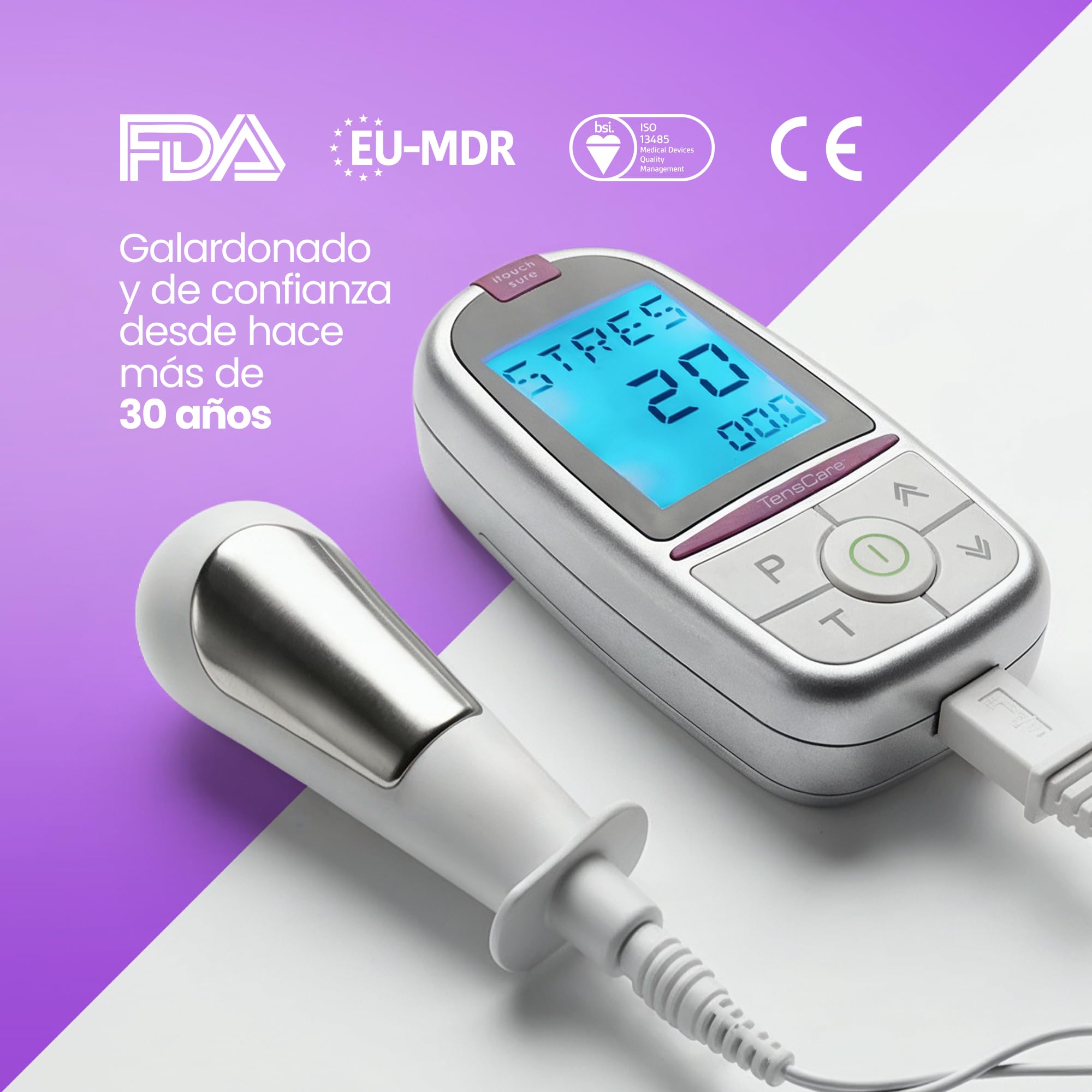 TensCare iTouch Sure – Entrenador de Suelo Pélvico para Mujer, Ejercitador Kegel para Fortalecer y Tonificar el Suelo Pélvico y Tratar la Incontinencia