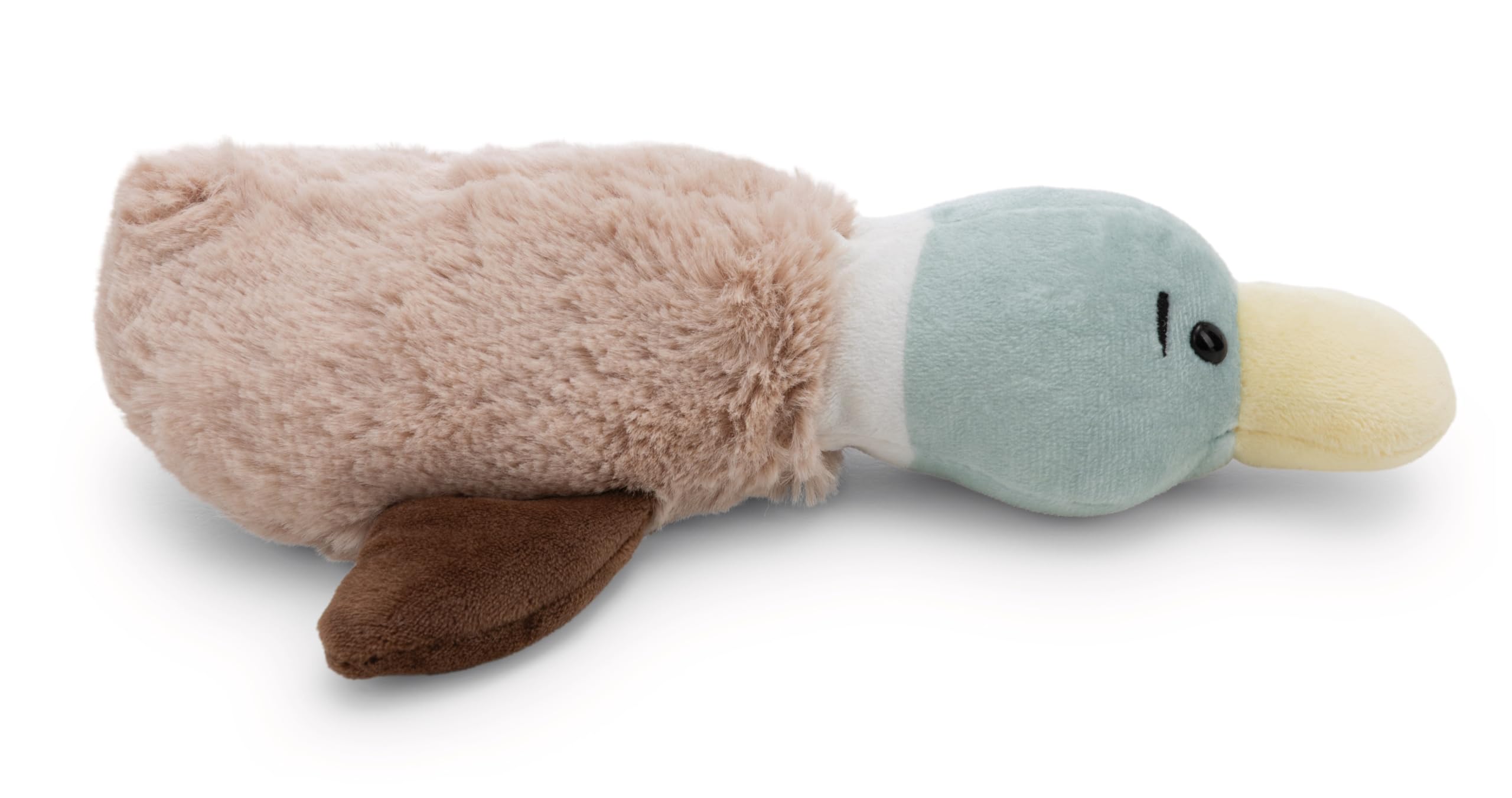 NICI 63068 przytulanka kaczka, miękki pluszak, urocza pluszowa zabawka do przytulania i zabawy, dla dzieci i dorosłych, świetny pomysł na prezent, 25 cm, brązowa