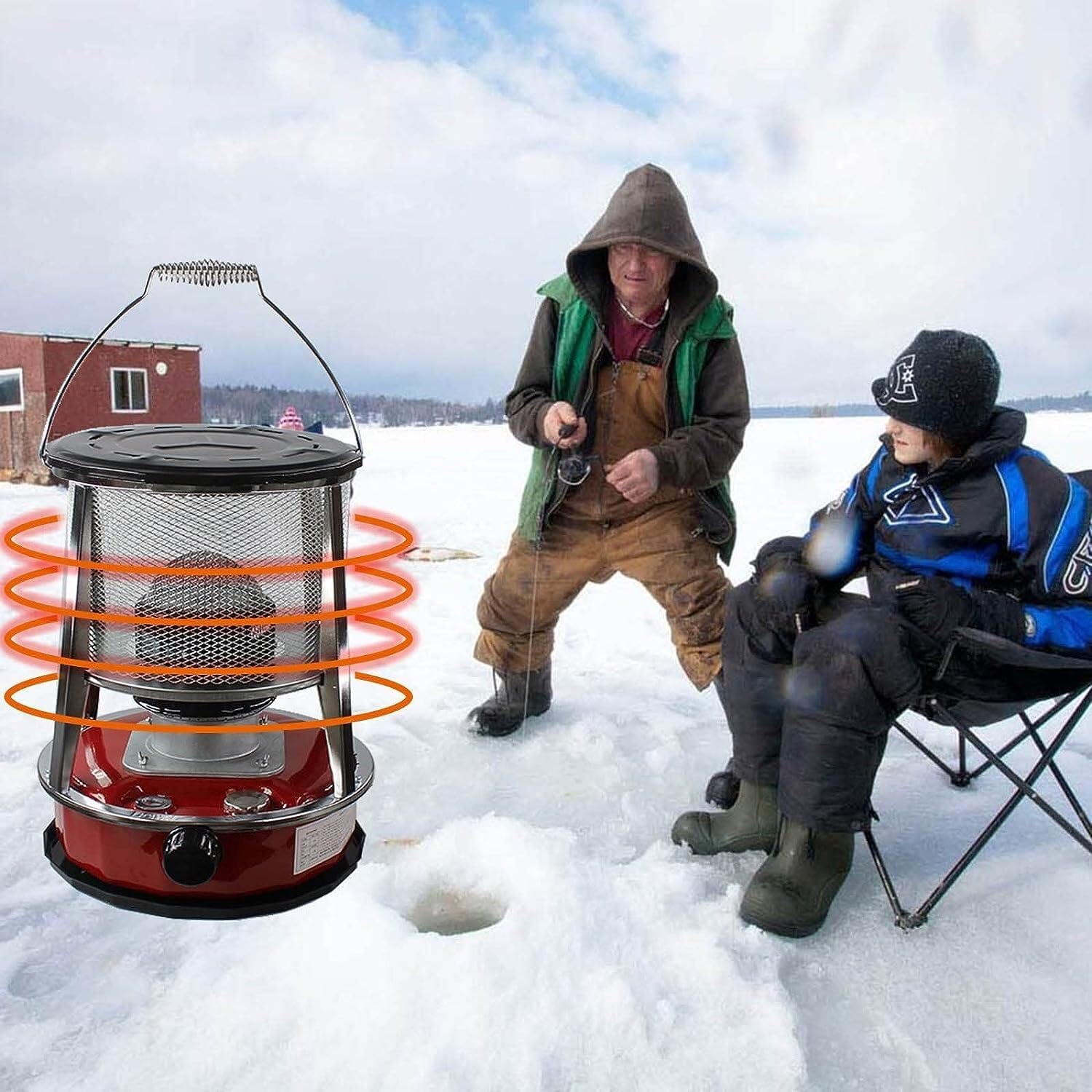 Namiotowy palnik naftowy regulowana siła ognia grzejniki do wewnątrz odkryty Camping grzejniki olejowe poręczna kuchenka kempingowa podgrzewacz(4.6L/Red)