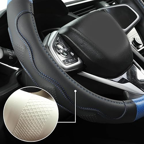 Miniatura 42 de West Llama Cubierta personalizada del volante del coche del coche para Honda (negro)
