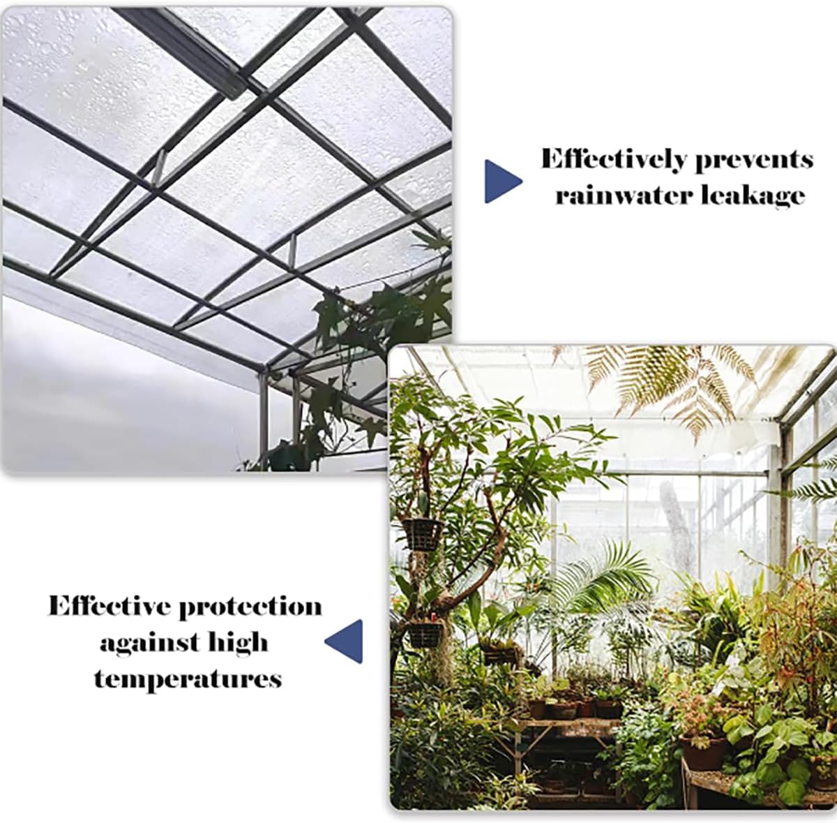 LIUNI Polycarbonate Sheet UV Resistant Greenhouse Shed Canopy Transparent Insulation Day Lighting Panels Roll for Outdoor Gardening, Farming(Size:1m*10m)