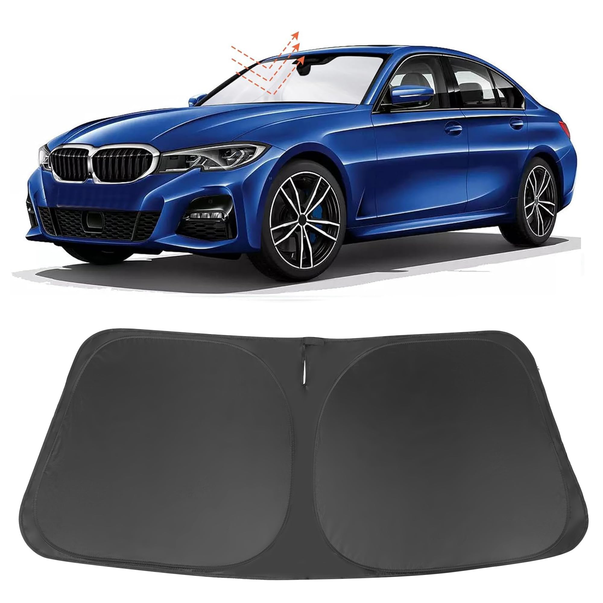 Windshield Sun Shade for 2013-2018 BMW 3 Series/F30/F31/F80/M3