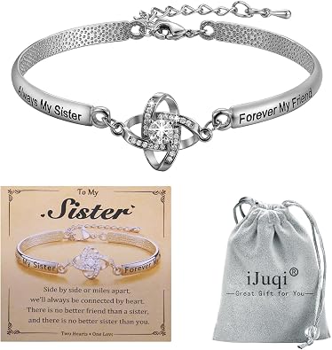 iJuqi Sister Bracelet Gifts from Sisters for Birthday