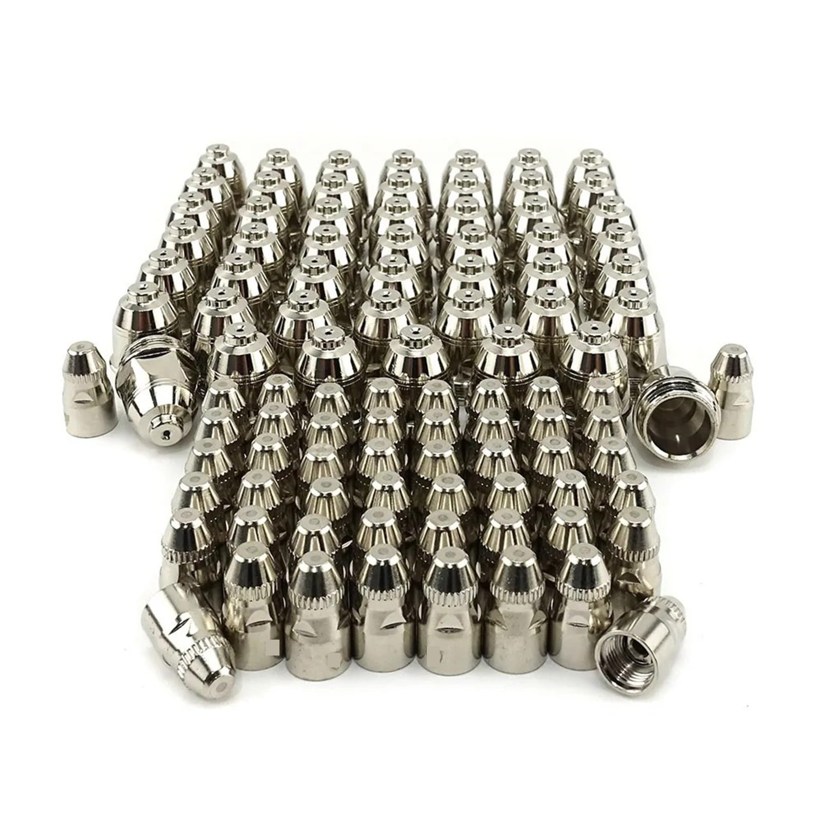 ZagYing 100pcs Premium 40-100A P80 Plasma Cutting Electrodes Nozzles CNC Cutter P80 Plasma Torch Consumable Tips