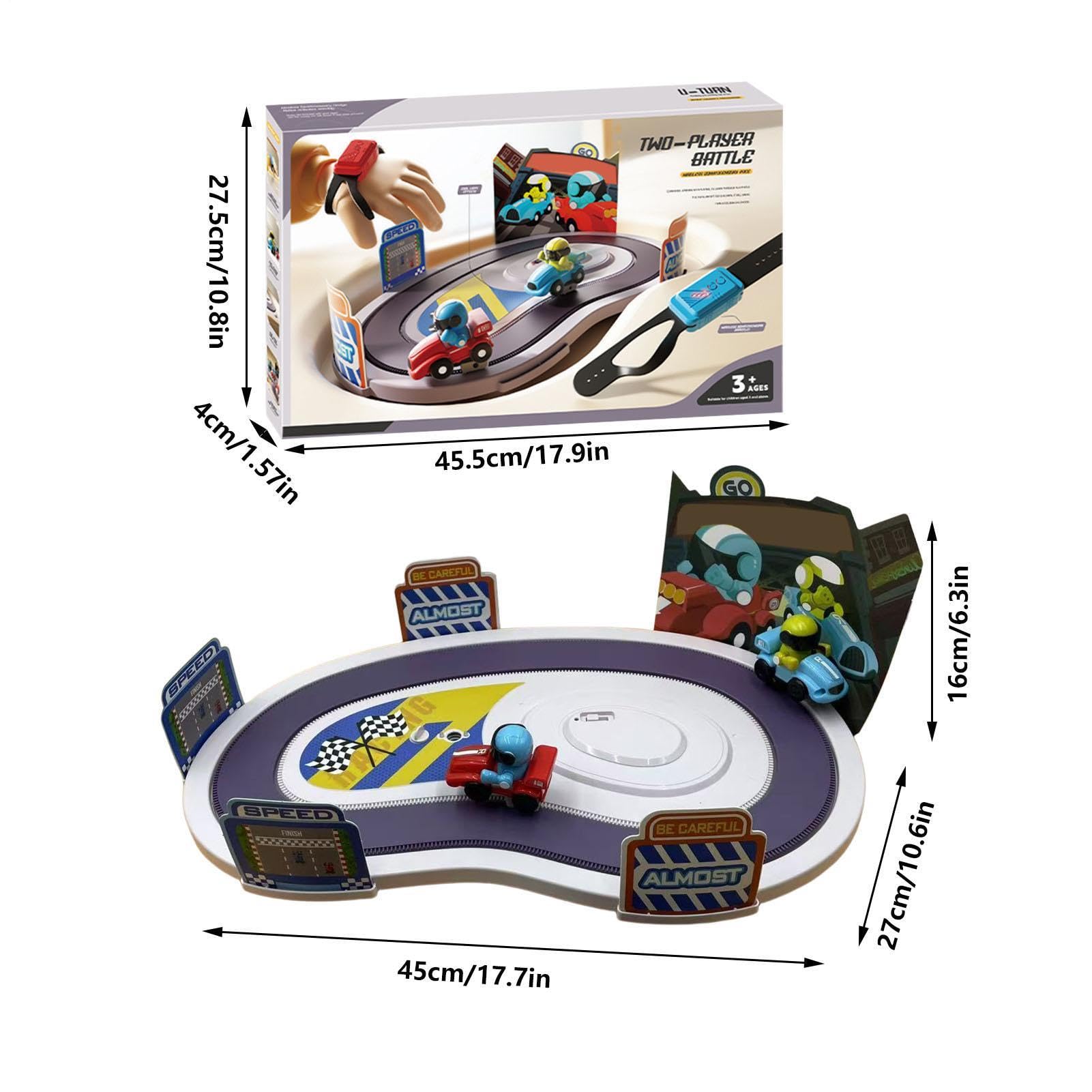 Motion Racing Game, Wireless Track Battle, Interactive Two Player Toy | Z czujnikiem sterowania do konkursu, gra planszowa wyścigowa dla dzieci, dorosłych, na imprezę urodzinową