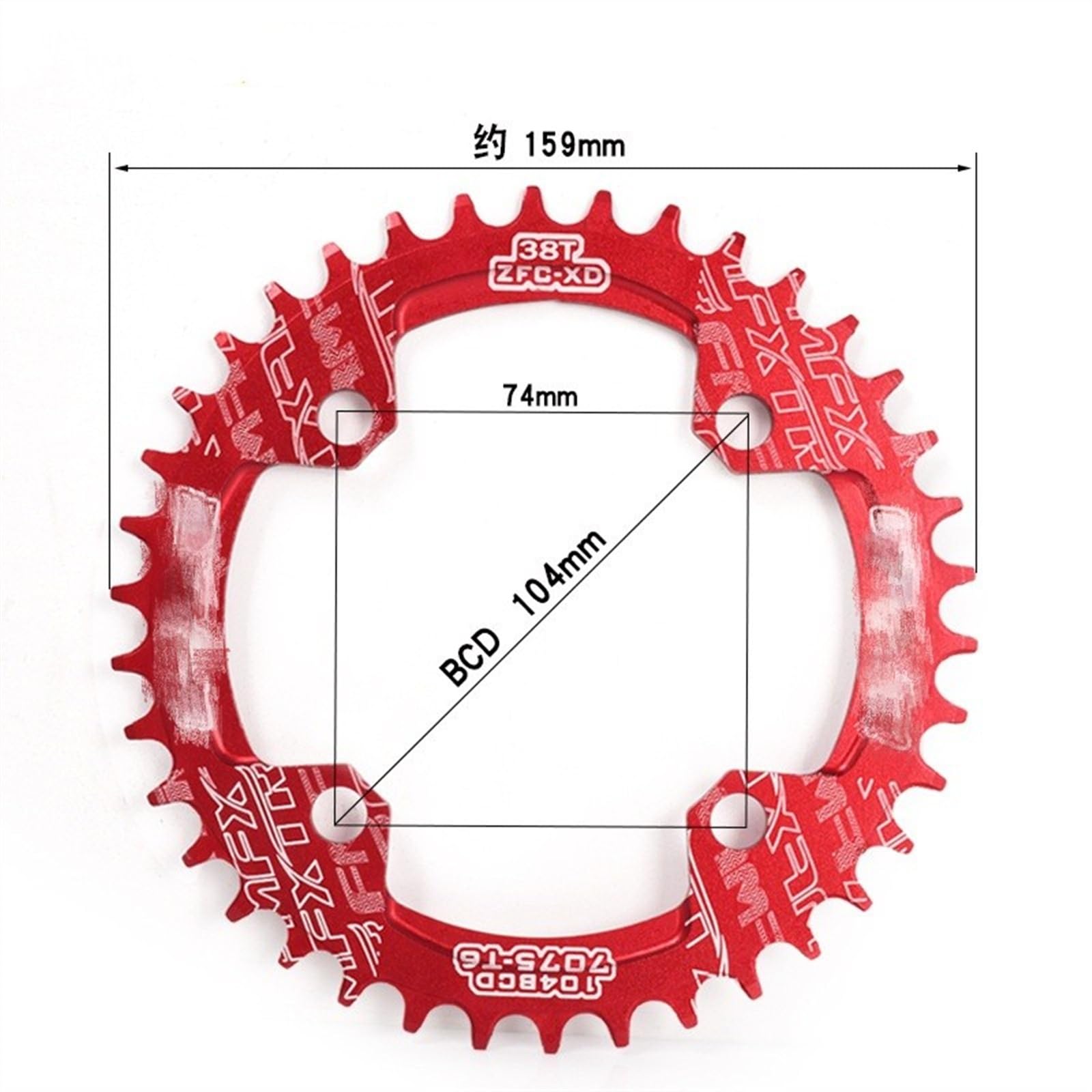 SRAM kettingblad X-Sync Eagle CF 34T Direct Mount koudgesmeed alu. zwart 12