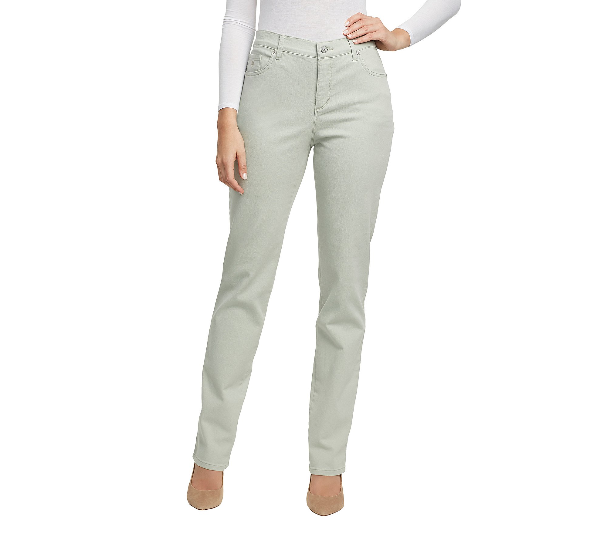 Gloria Vanderbilt Womens Amanda Classic High Rise Tapered Jean Petite