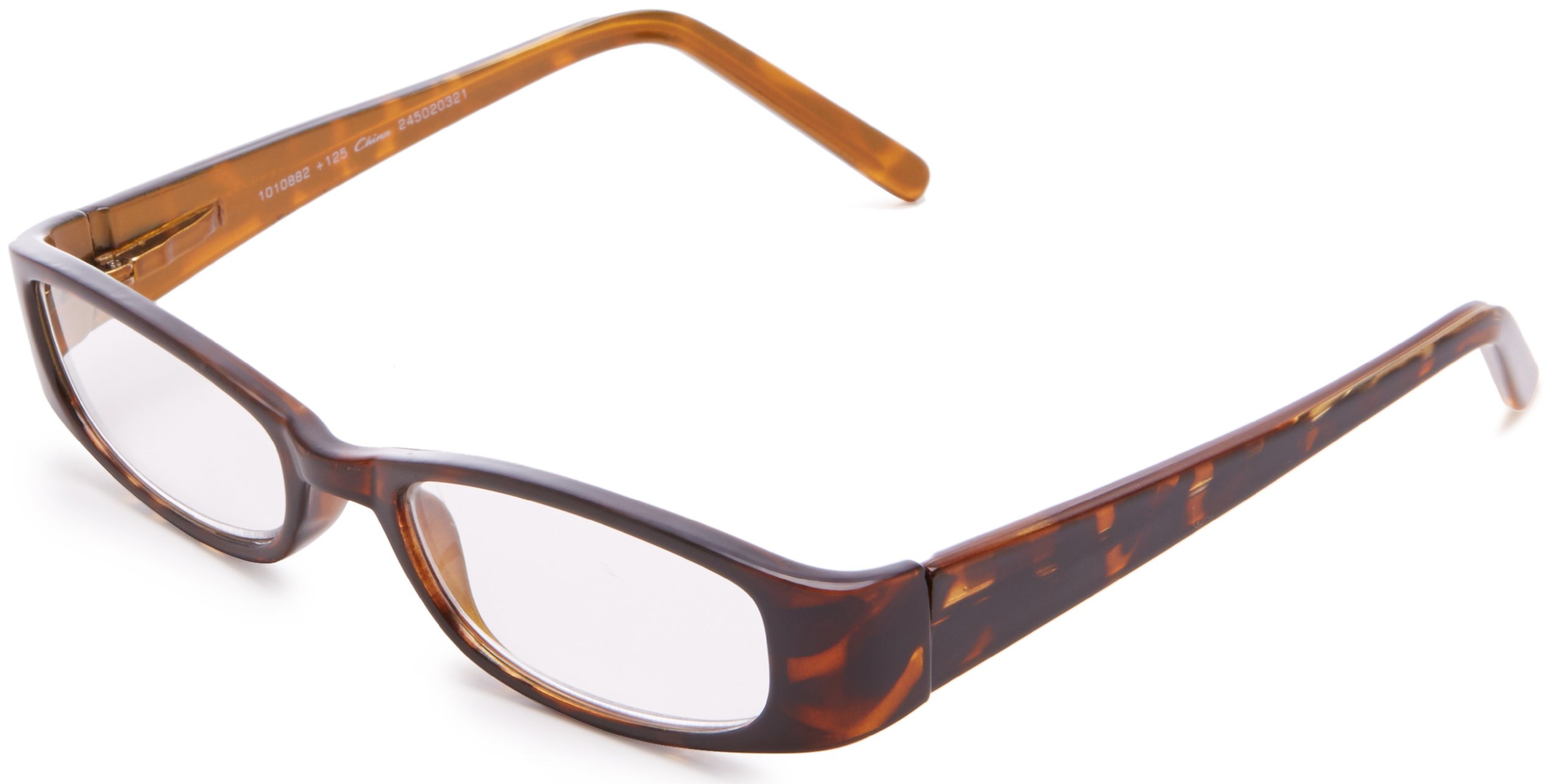 Foster Grant Women's Estelle Oval Reading Glasses, Shiny Demi, 49 mm, 2.75