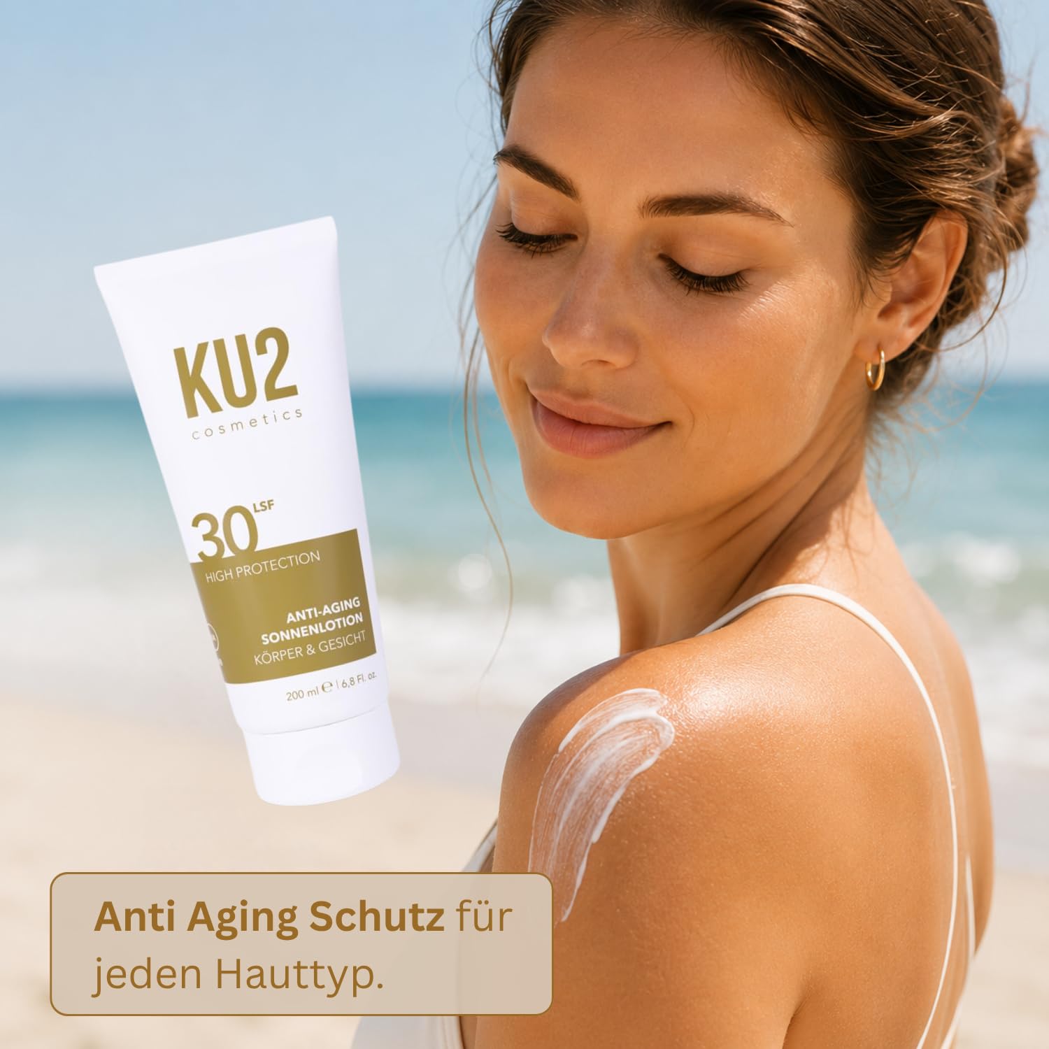KU2 Anti-Aging Sonnenschutz X 3 – Sonnencreme Gesicht LSF 50 + Sonnenlotion Körper & Gesicht LSF 30 + Sonnenspray SPF 30 – UVA/UVB Schutz – Feuchtigkeitsspendend