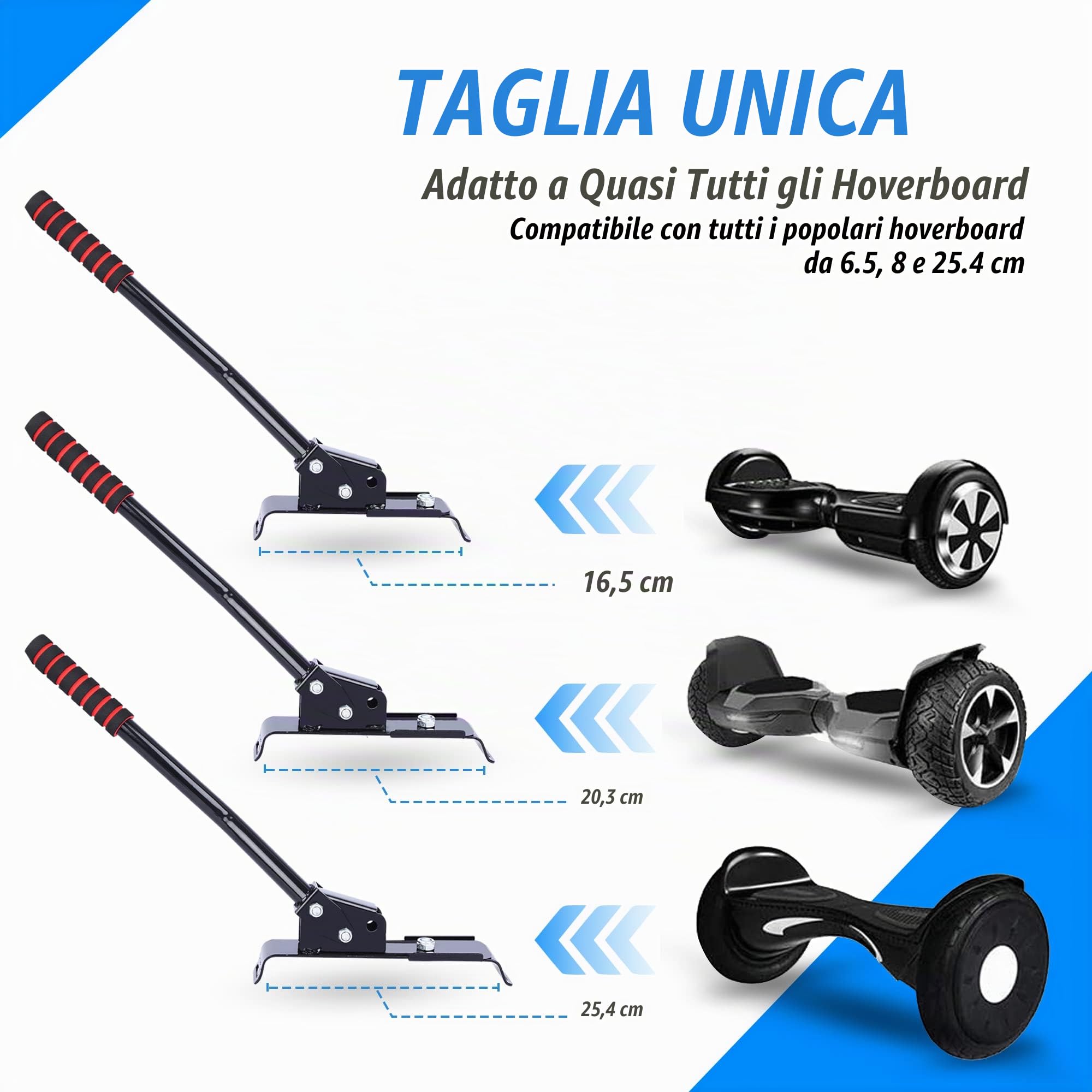Sedile Originale per Hoverboard 6.5-10 Pollici - Progettato in Germania - Regalo di Natale per Bambini