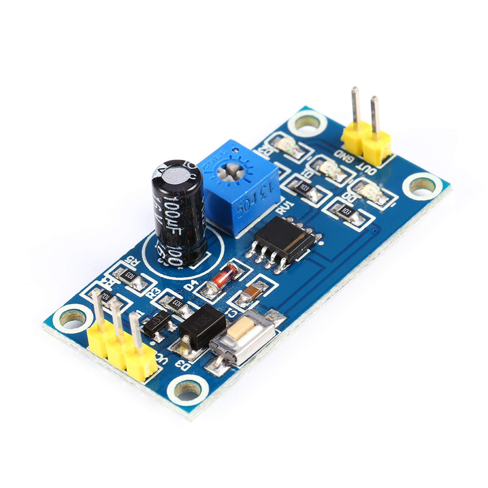 Módulo temporizador de relé de retardo ajustable NE555 - Control de temporización de 0 a 120 s para automatización - Disparador externo con indicador LED - Compatible con 5-12 V