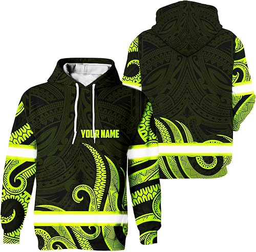 Miniatura 27 de Matedecor Camisa de Alta Visibilidad con Cráneo para Hombre, Camisas Reflectantes de Seguridad con Bandera de EE. UU., Nombre Personalizado