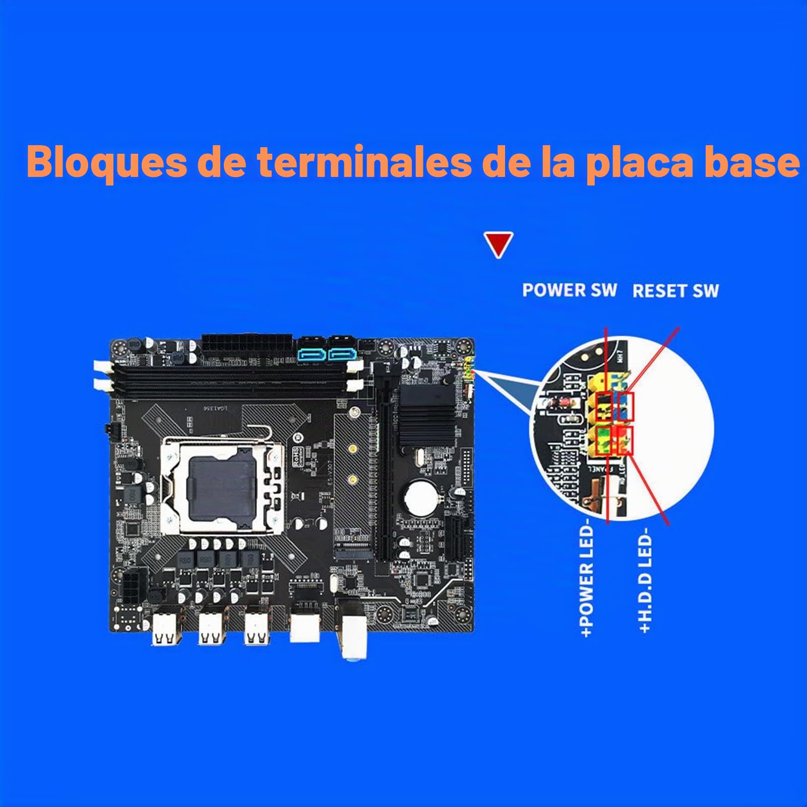 Socobeta Combo de CPU de Placa Base X79 con E5 2420, 6 Núcleos, 12 Hilos, Juego de Placa Base para PC para Juegos DDR3