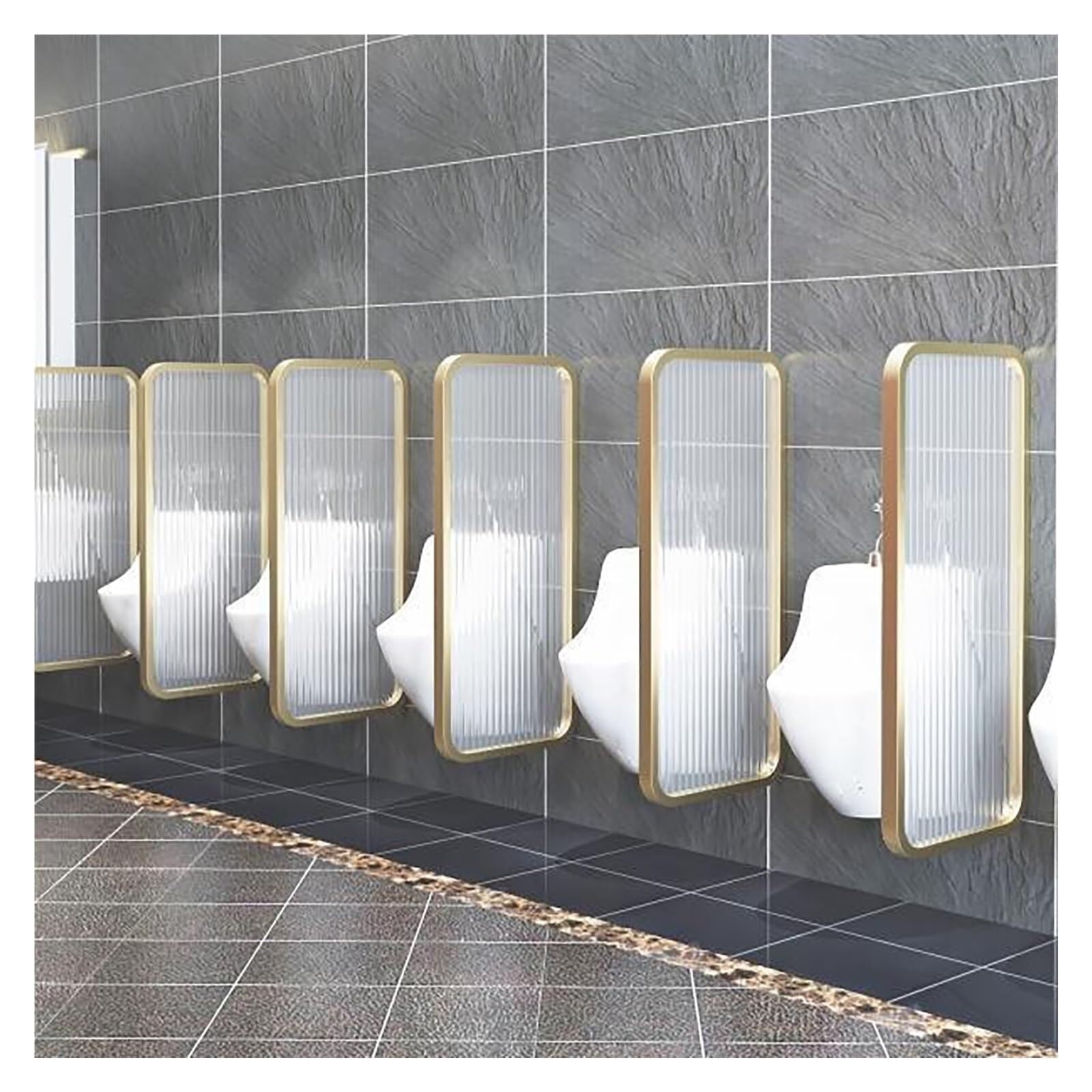Divisor de urinario de pared para privacidad en baños públicos de hoteles y colegios