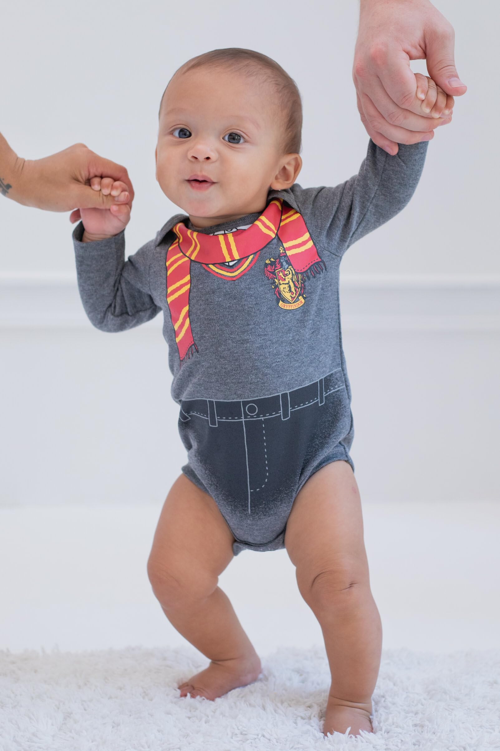 Harry Potter Hermine Baby-Bodys mit langen Ärmeln, 3er-Pack (Neugeborene)