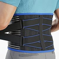 Vista 11 de Modvel Soporte de espalda para dolor de espalda baja para mujeres y hombres - Cinturón de soporte lumbar para ciática, hernia de disco, tensión