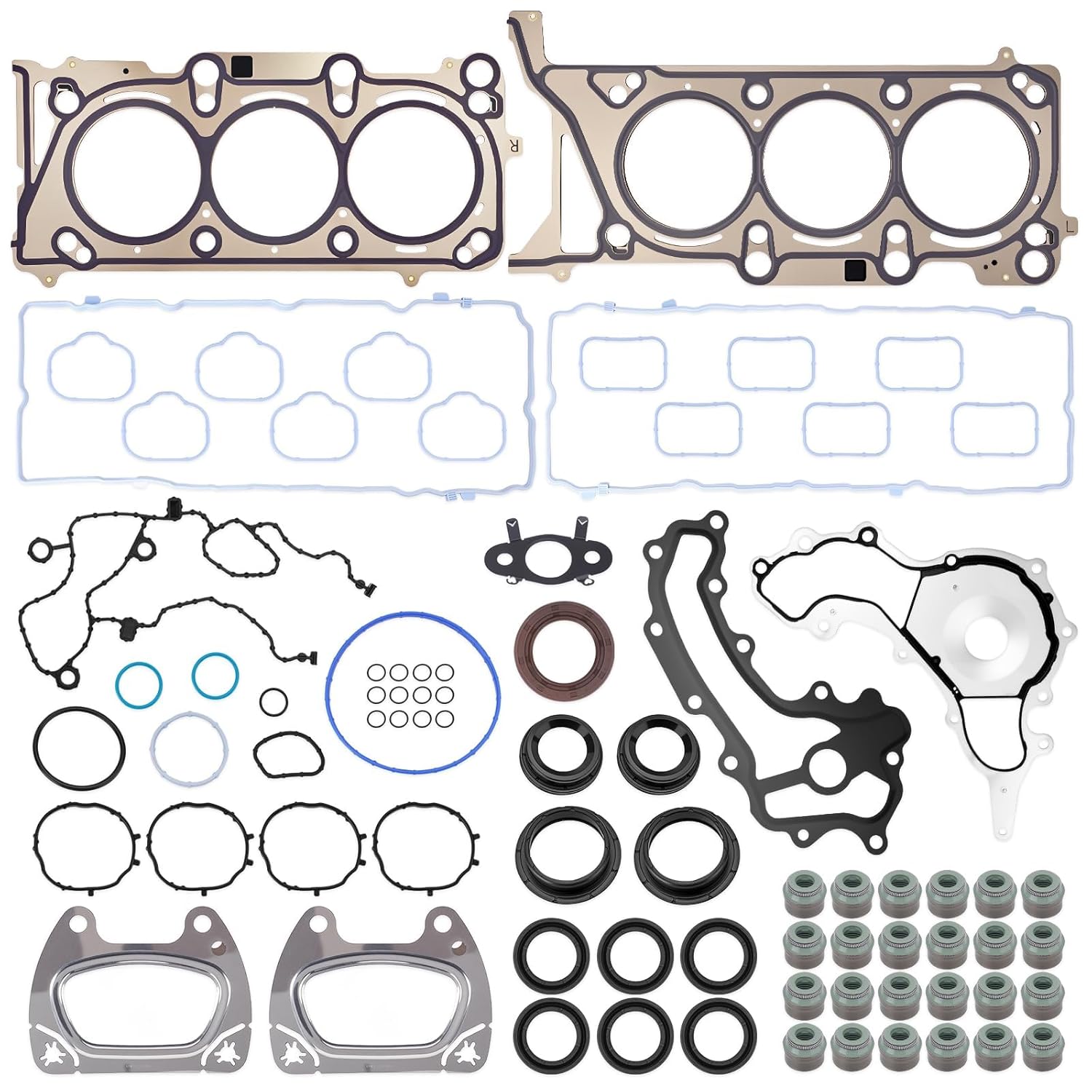 3.6 Cylinder Head Gasket Set Compatible with 2016-2022 Dodge Durango Jeep Grand Cherokee, Ram 1500 2019-2022, ProMaster 2022, Chrysler Pacifica Voyager 2017-2022 3.6L V6 Replace# HGS1184