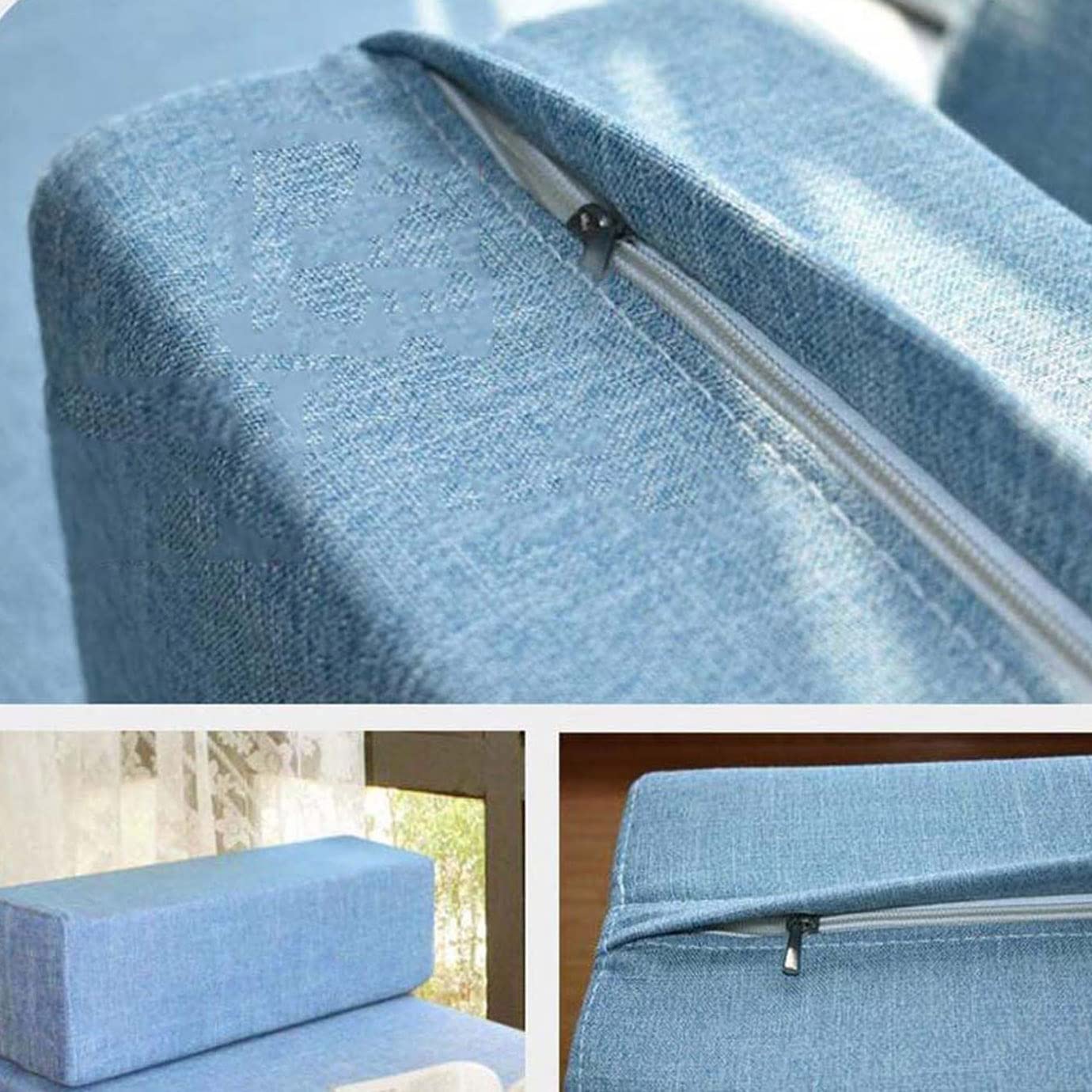 Lot de 2 coussins d'accoudoirs doux pour canapé, chaise en bois, tête de lit, coussin de protection murale, coussin décoratif confortable pour un usage domestique