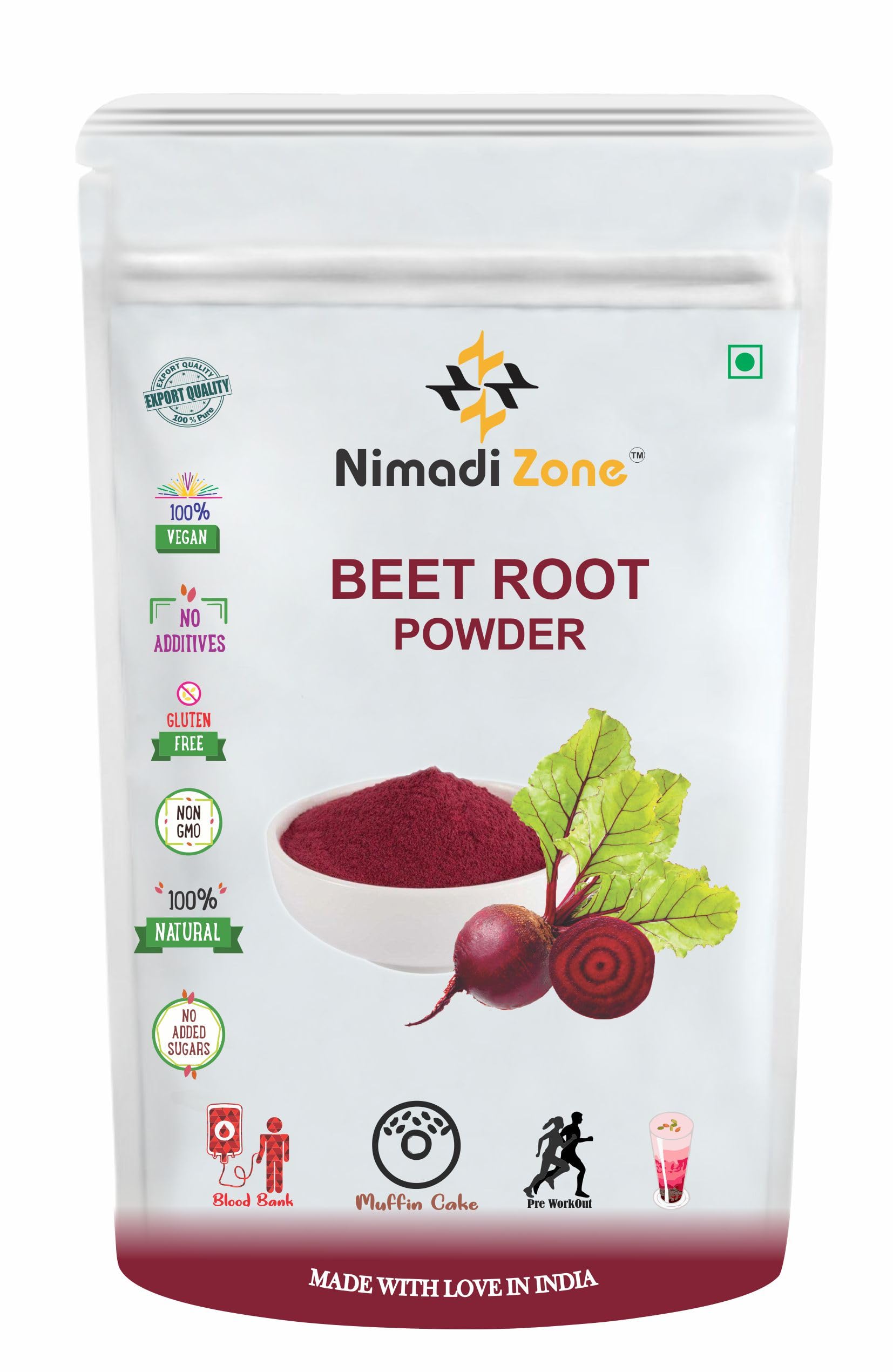 Nimadi Zone Beet Root Powder (Dietary Fiber) - 500 GM x 2 = 1 KG by Nimadi Zone-image-5