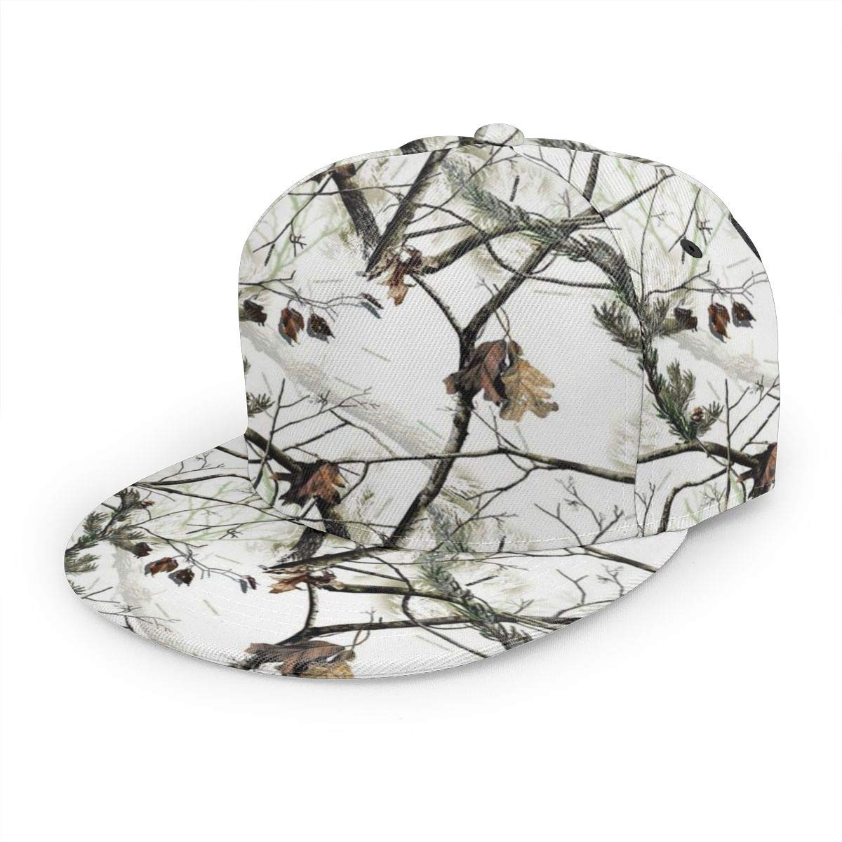 Snapback Hat Hip Hop Baseball Cap Flat Bill Brim Adjustable Trucker Hat for Men Women