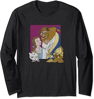 Disney Beauty And The Beast Group Shot Portrait Manga Larga