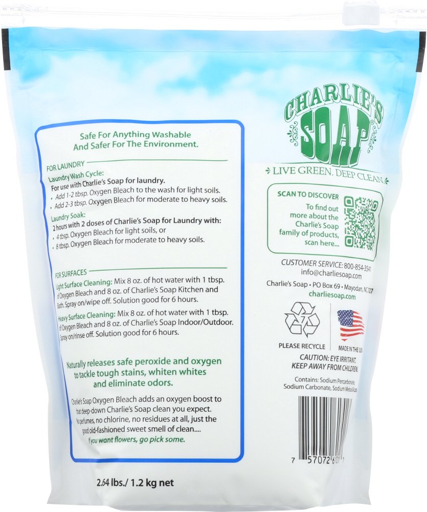 Charlie's Soap Oxygen Bleach, 42.24 Ounce