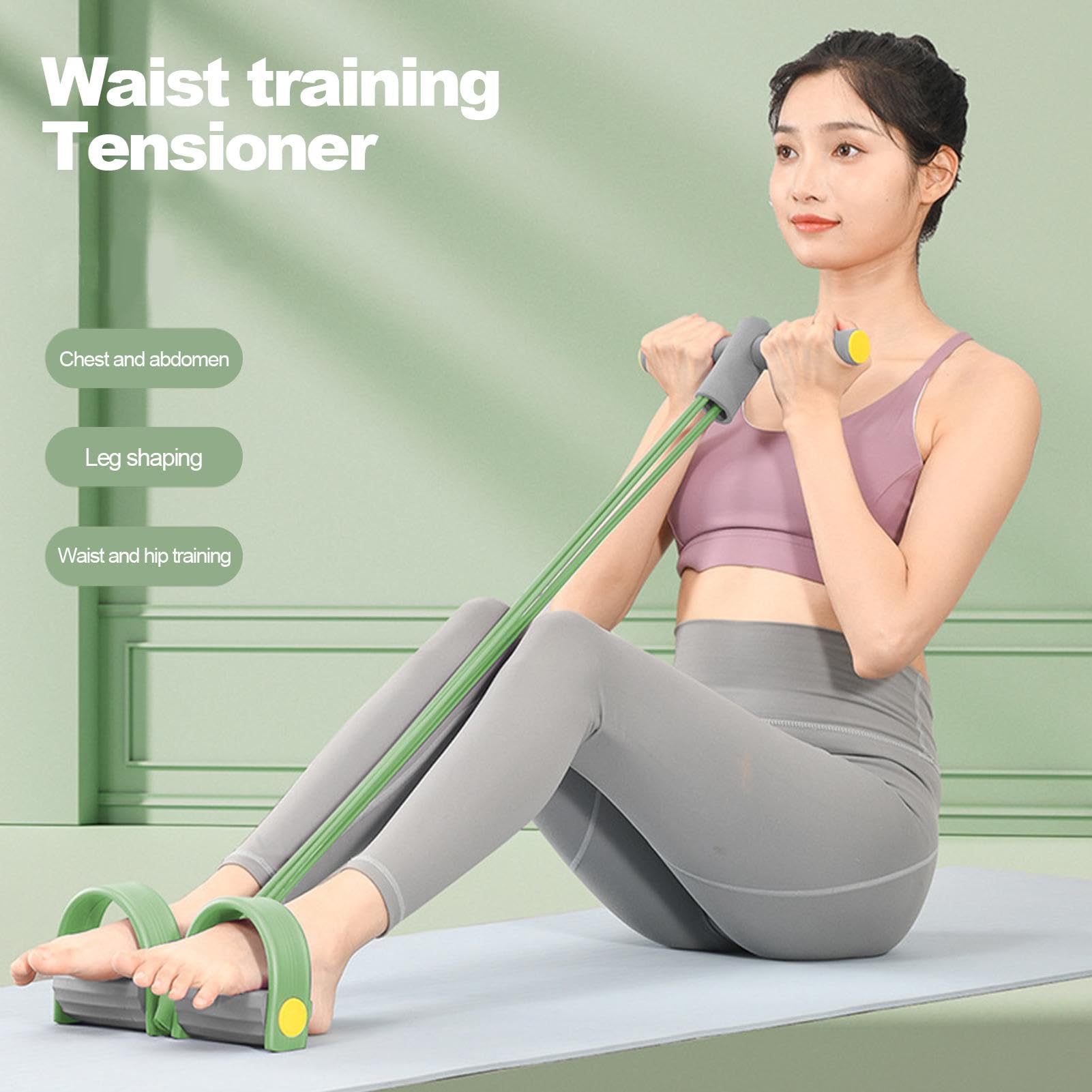 Fasce di resistenza per la trazione del corpo della palestra della corda per esercizi del pedale fitness della corda di tensione multifunzione a 4 tubi acquista in modo economico - spedizione gratuita