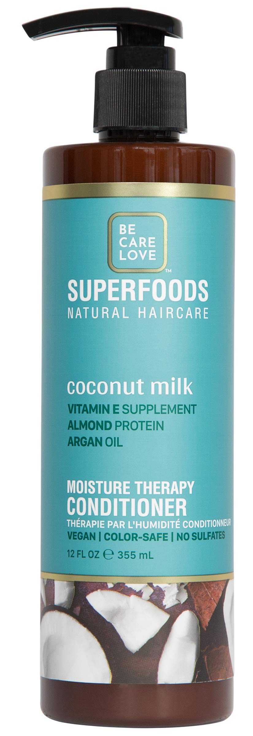 Be Care Love Superfoods Weightless Moisture Conditioner, Coconut Milk, 12 Oz