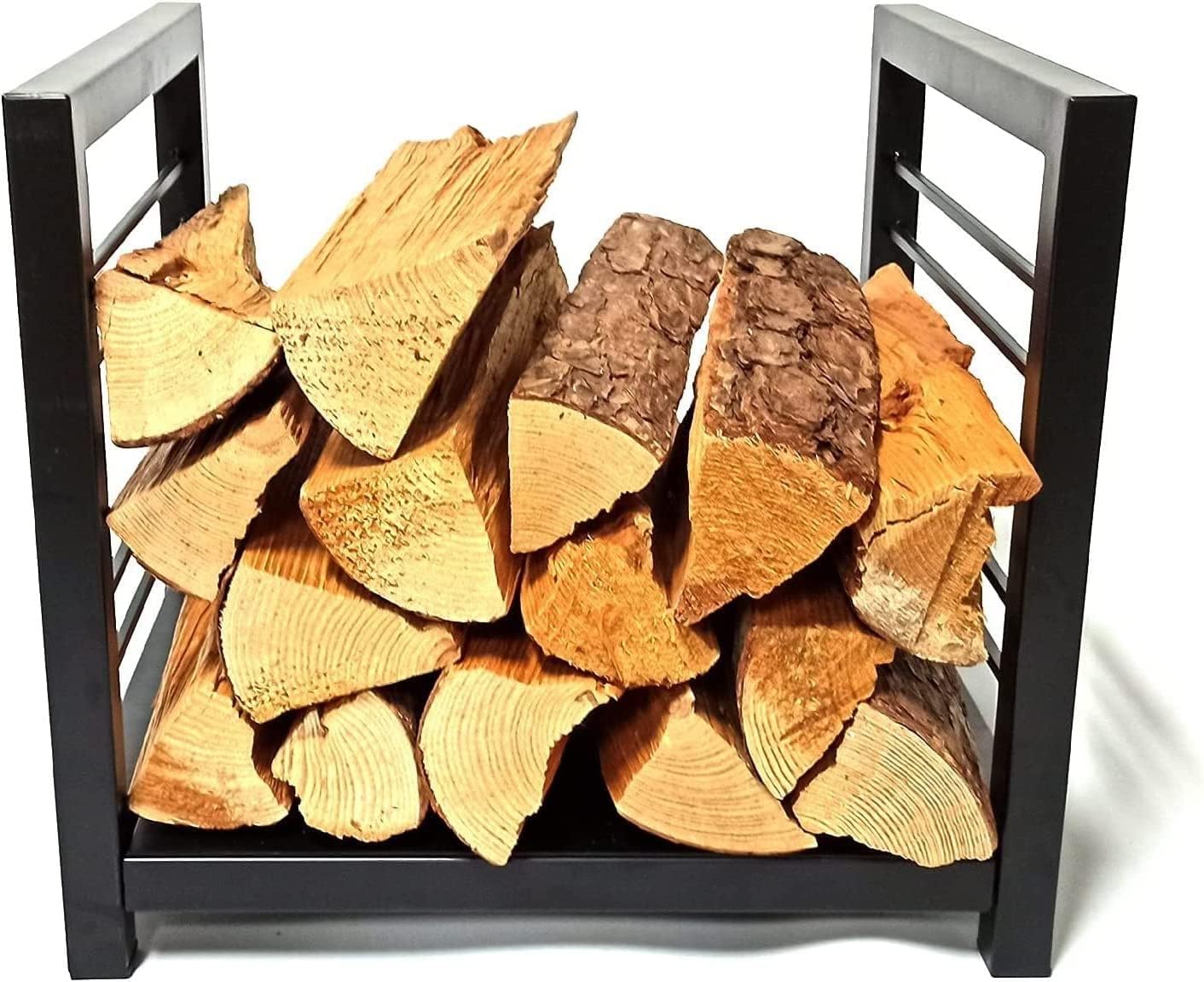 Brennholzregal Brennholz Kaminzubehör Werkzeughalter Holzscheithalter Regal Ofengrube Terrasse Innen Außen Holzlagerung Gestapeltes Brennholzregal Holzscheitregal