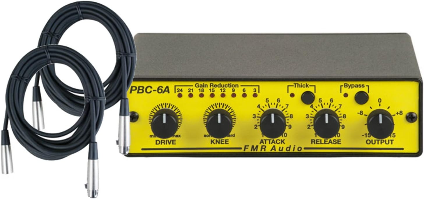 NEW FMR Audio PBC-6A PBC6A Compression Amplifier w/ 2 Mic Cables