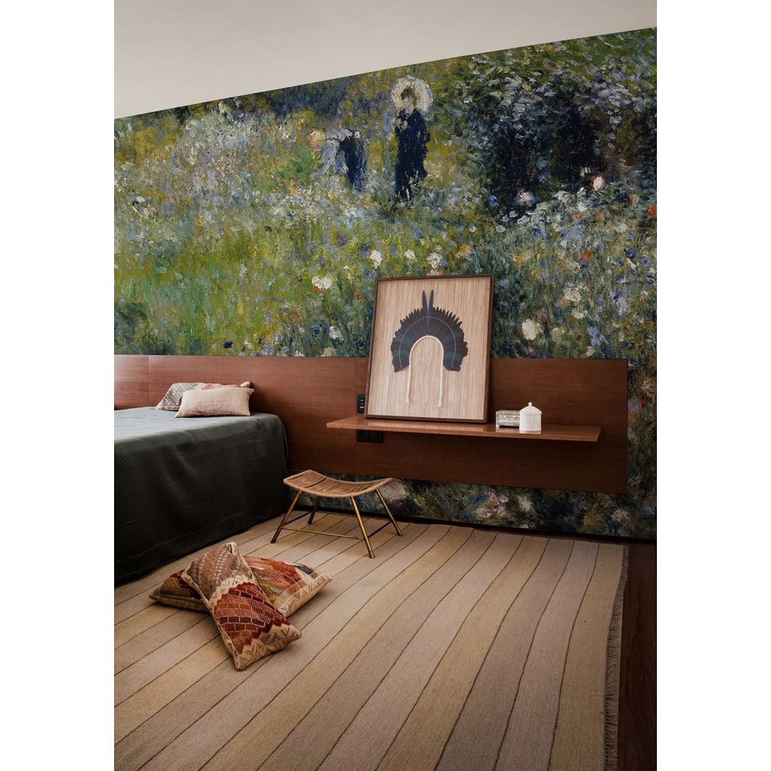 Fotomurale Paraguas de lady 250x250 cm de entretela decorativo adhesivo para pared