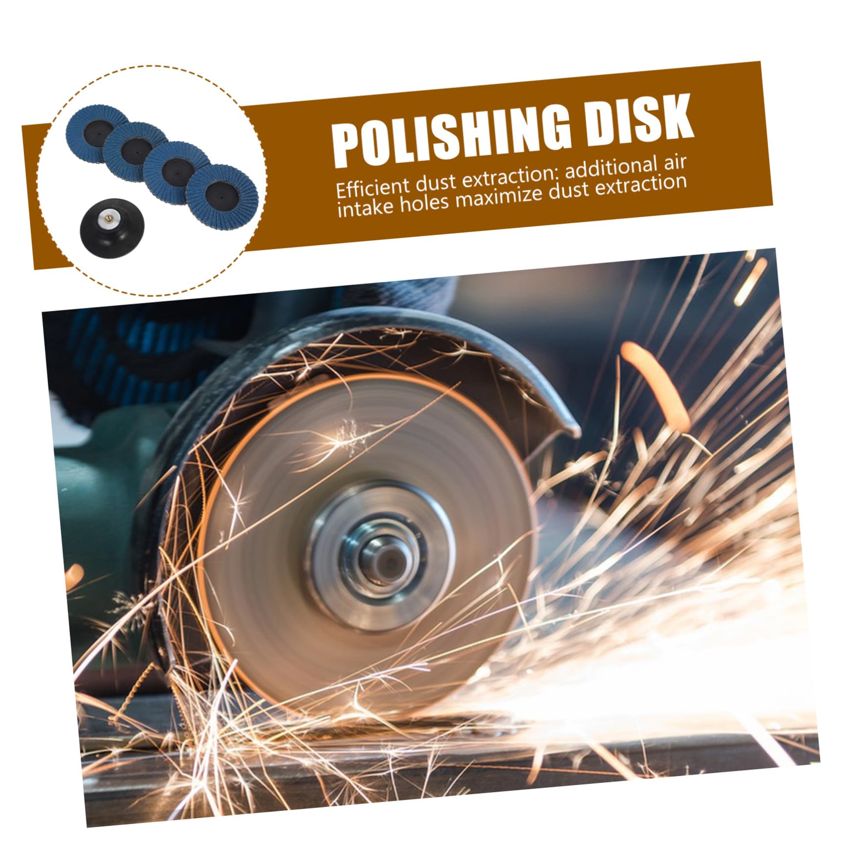 3 Zoll Schleifköpfe Polierscheibe 1 Satz 40 60 80 120 Mesh