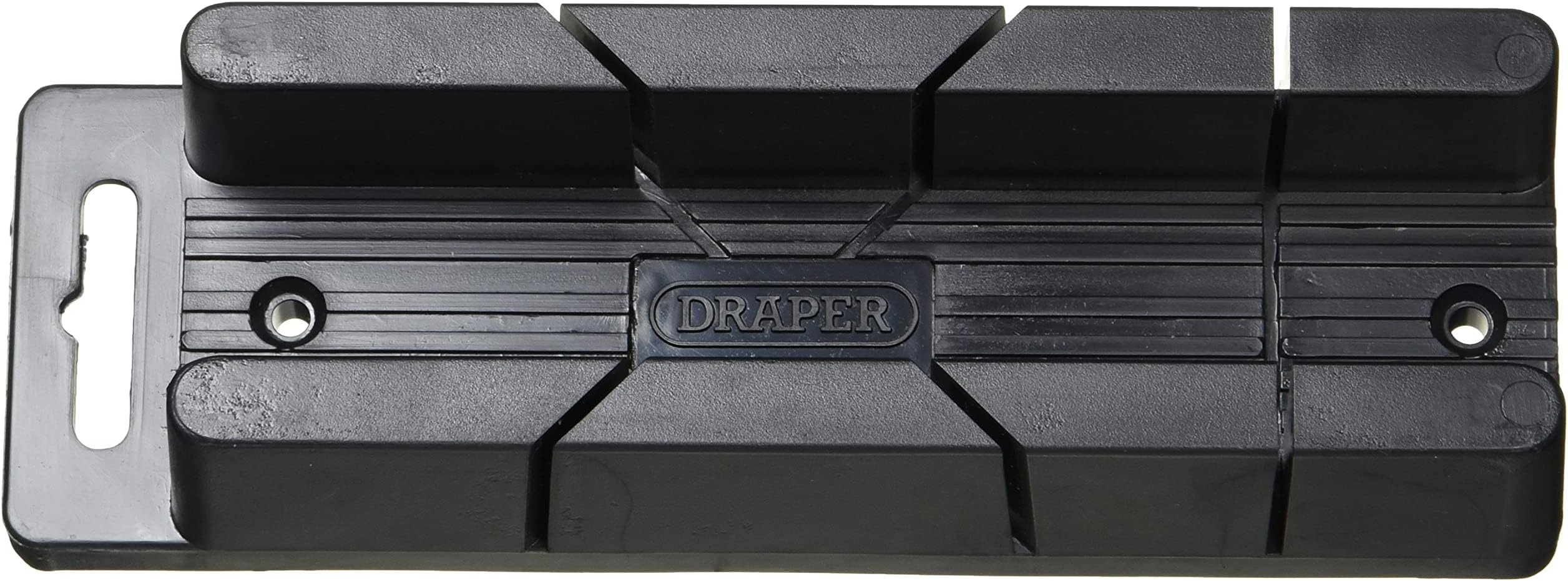 Draper Mini Mitre Block | 200mm x 35mm x 50mm Mitre Box |45° and 90° Angle Precision Cutting Box| Moulded Coving Miter Tool | Small Scale | 48677, Black