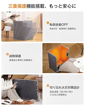 Amazon.co.jp: 【4面発熱 パネルヒーター pro】高温版85℃ 足元