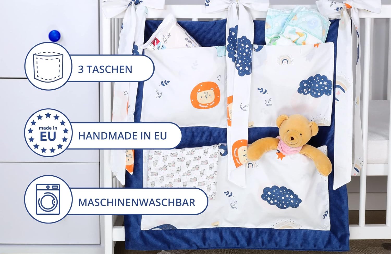 Baby organiser storage 60×60 cm Changing table organiser baby storage