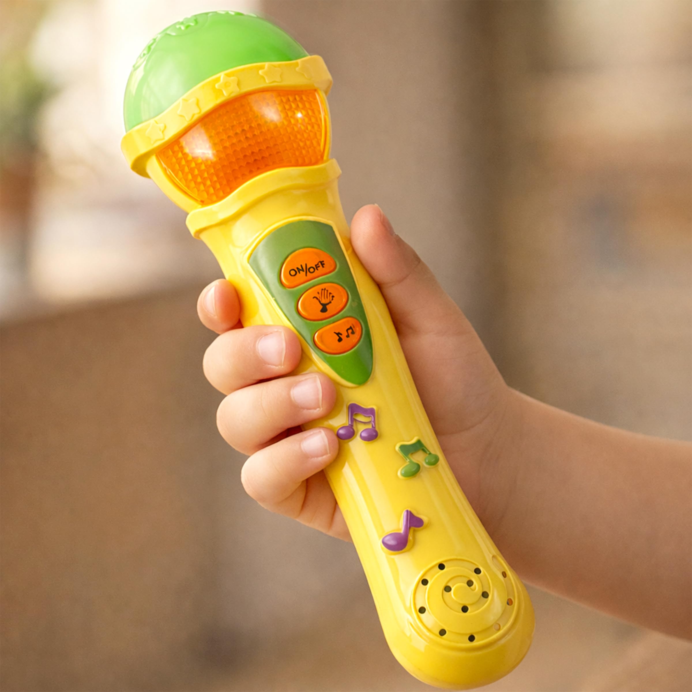 Toyshine Battery Operated Musical Microphone Singing Mic Wireless Pretend Play Toy with Lights and Clear Sound - Multicolor (1Pc)-image-23