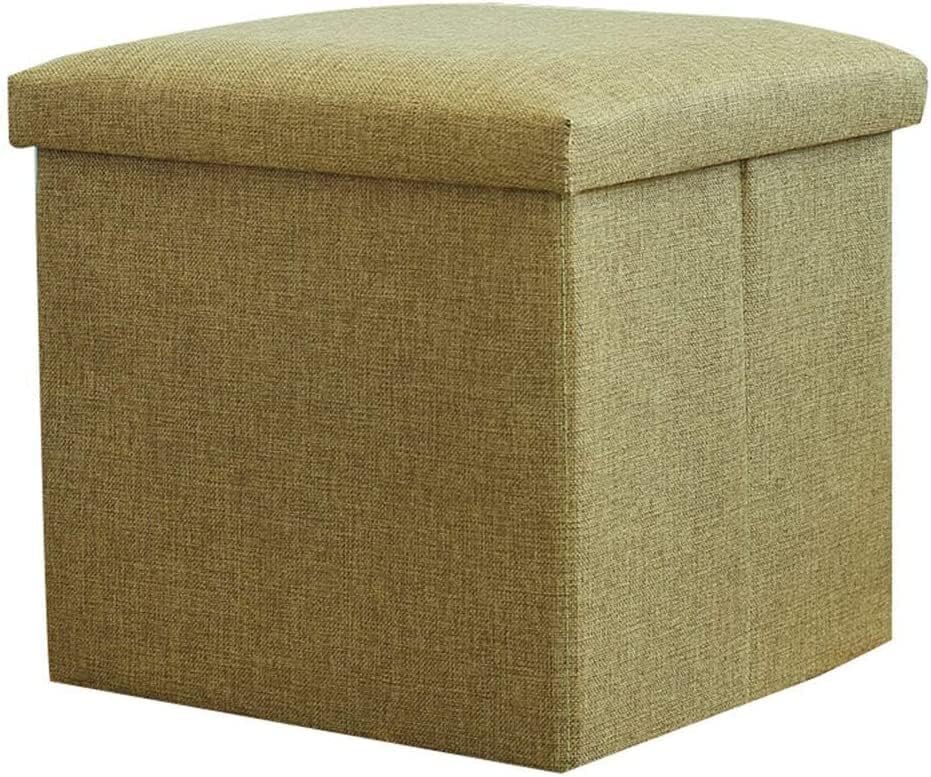 Tabouret de canapé pliable vert 38cm avec rangement artistique