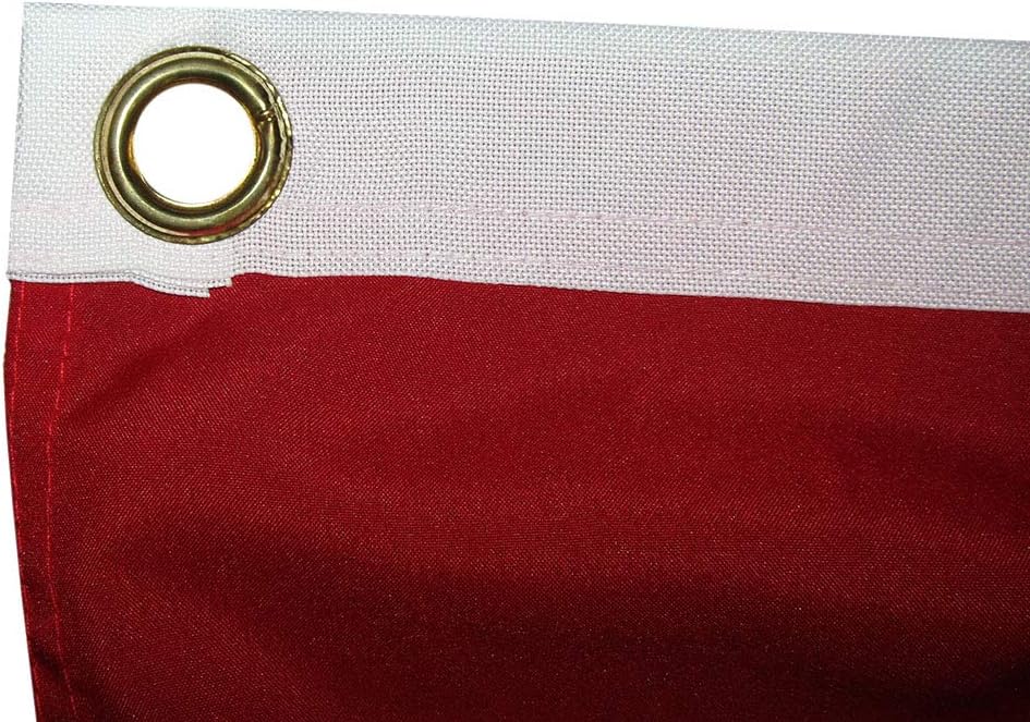 (Pack of 6) 3x6 USA American Sewn Stripes 3'x6' Super Poly Sheeting Fan Flag Banner Bunting 3 Grommets(RUF)