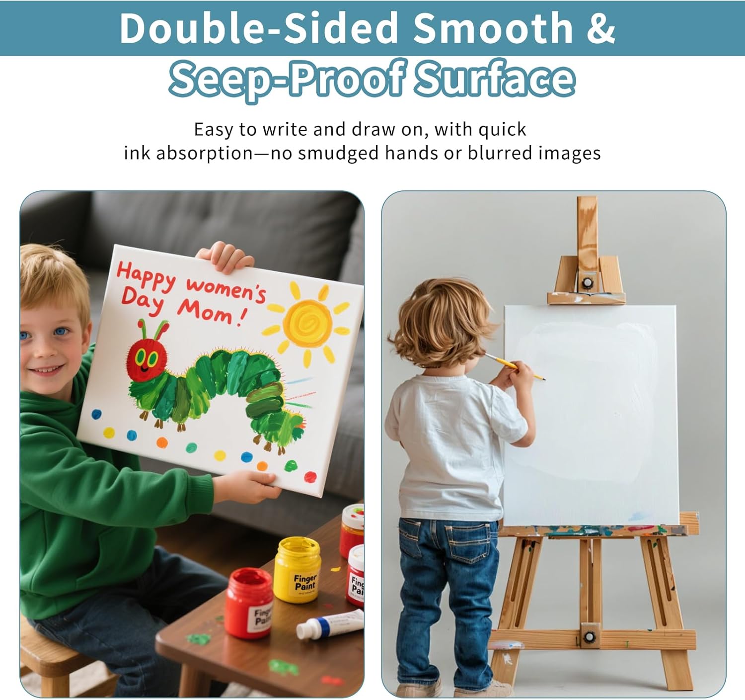 4 Pack Foam Board 27.5" x 39.4", 0.23 Inch Thickness White Poster Board, Double-Sided Acid-Free Foam Core Board, Large Lightweight Foam Boards for Painting, Display, Craft & School Projects