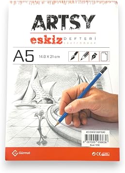 ARTSY A5 Ciltli Eskiz Defteri 50 Yaprak 1. Hamur 125 gr