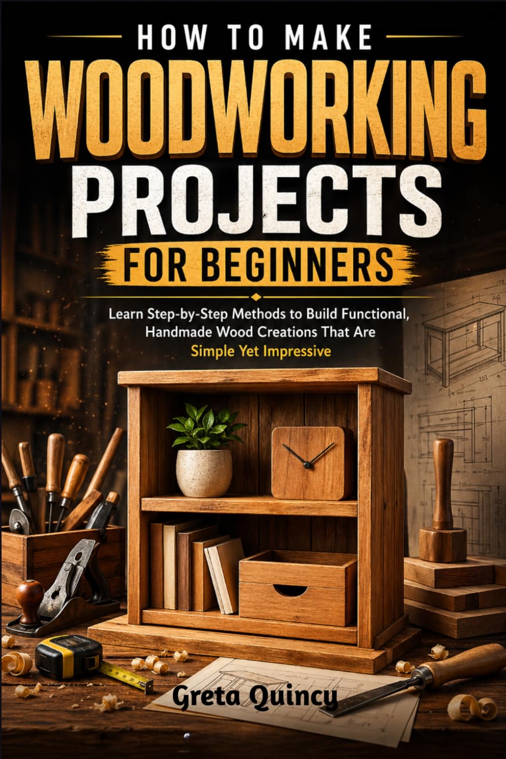 How To Make Woodworking Projects For Beginners: Learn Step-by-Step Methods to Build Functional, Handmade Wood Creations That Are Simple Yet Impressive