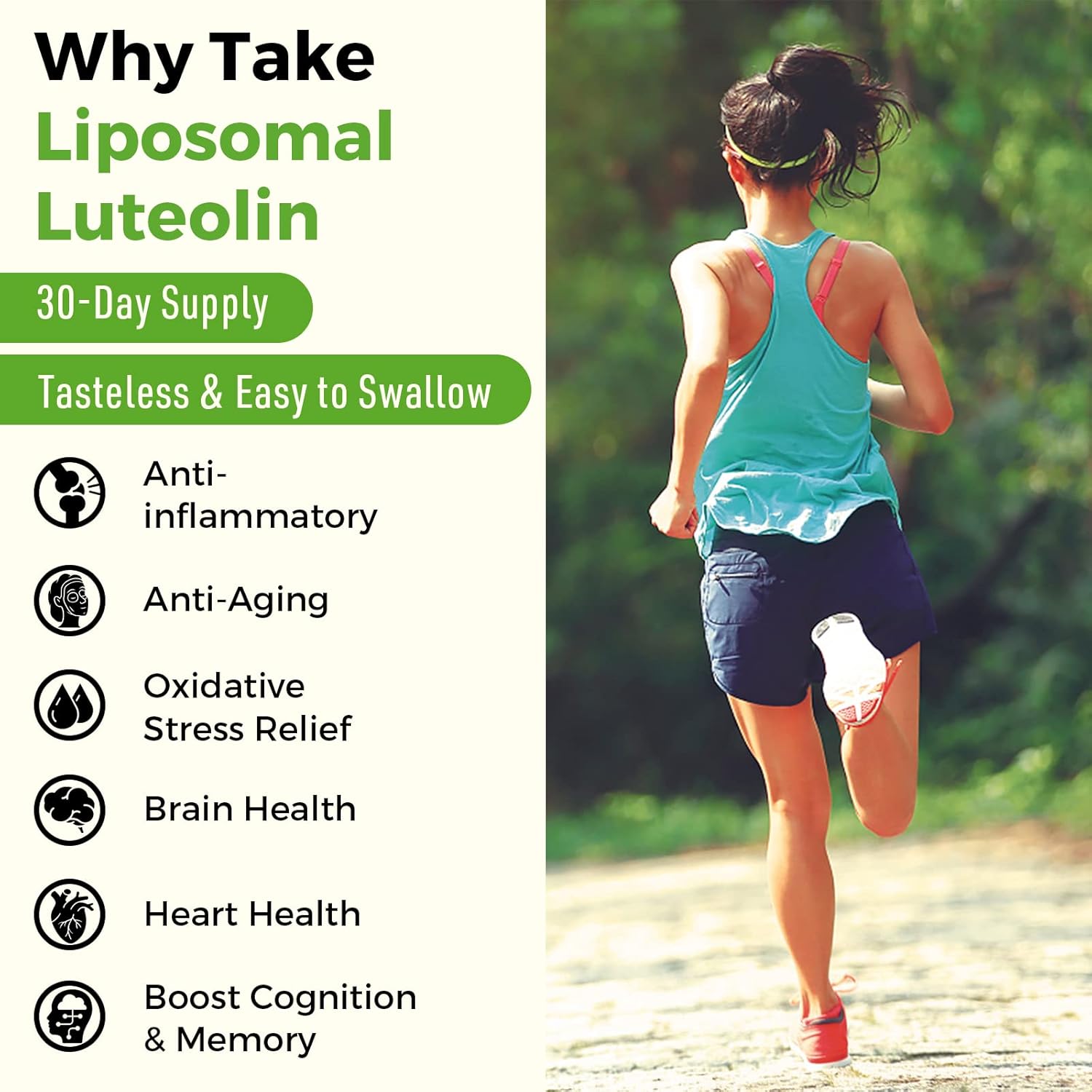 Buy Liposomal Luteolin 500mg, High Absorption, Antioxidant Supplement